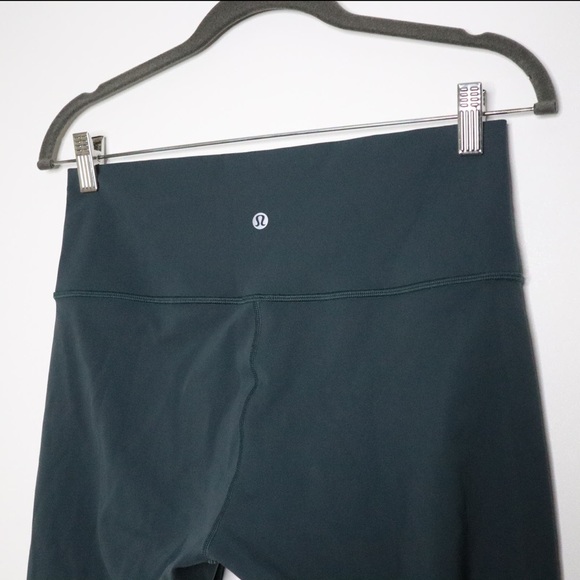 Lululemon Wunder Under Crop Hi-Rise Full-On Luxtreme Yoga Jaded Women's 10 - Picture 14 of 16
